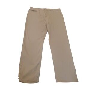 Michael Kors Mens Tailored Fit Khaki Pants Tan 34x30 Straight Leg Five Pocket